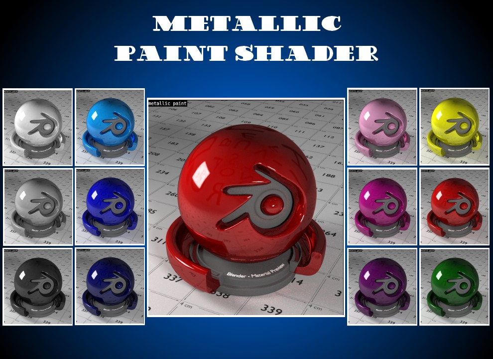 Metallic Paint Material for Cycles preview image 1